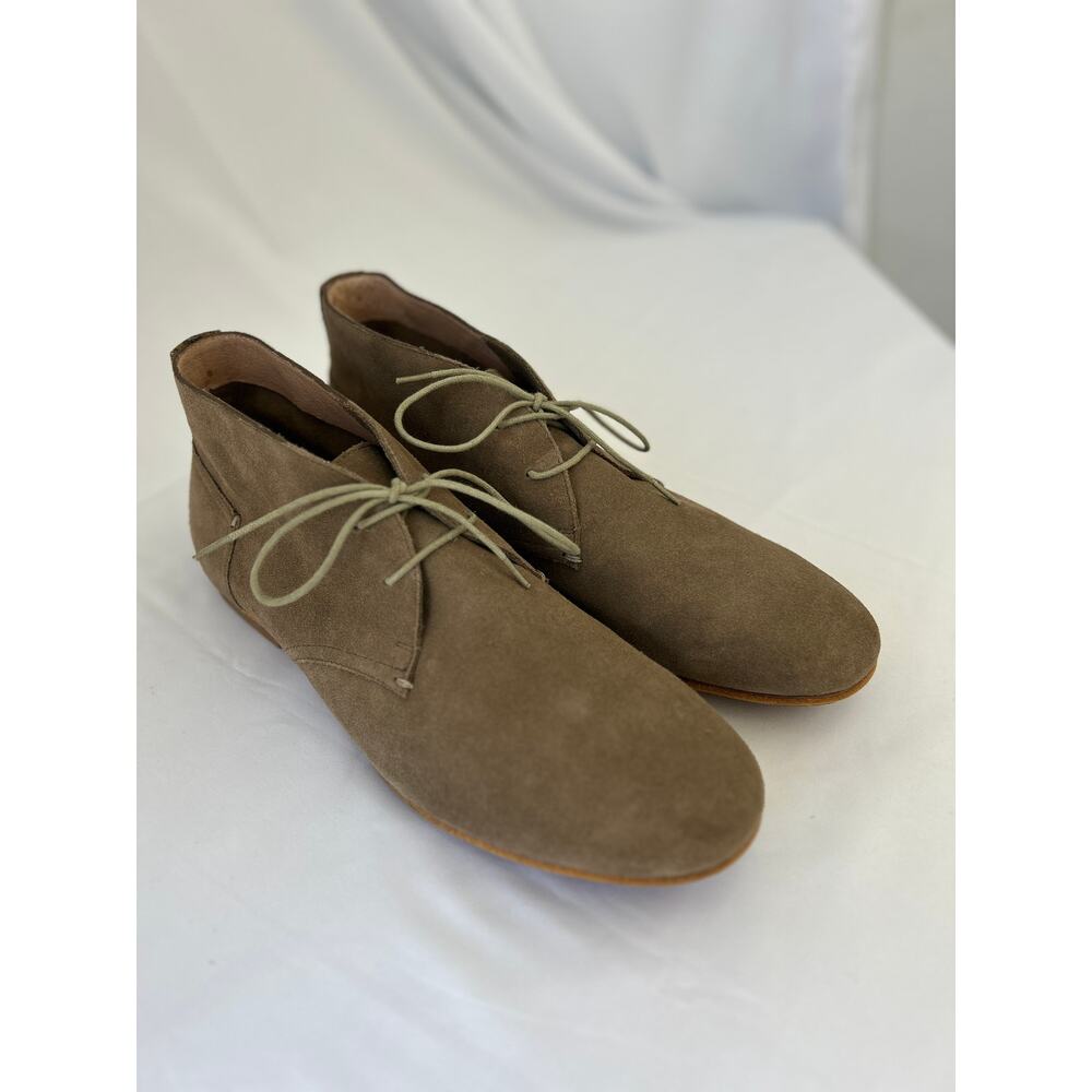 Pierre Cardin Paris Suede Mens Tan Classic Minimalist Preppy Ankle Boots Size 11